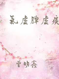 气虚脾虚痰湿重