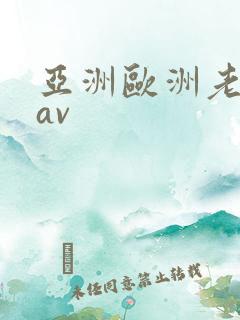 亚洲欧洲老熟女av