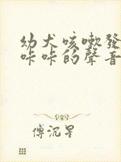 幼犬咳嗽发出咔咔咔的声音