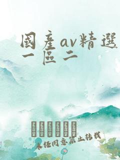 国产av精选区一区二