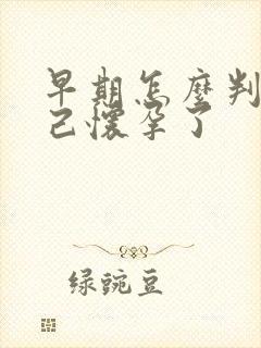 早期怎么判断自己怀孕了