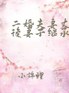 二婚夫妻丈夫死后妻子继承比例