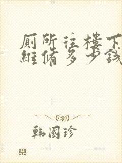 厕所往楼下渗水维修多少钱