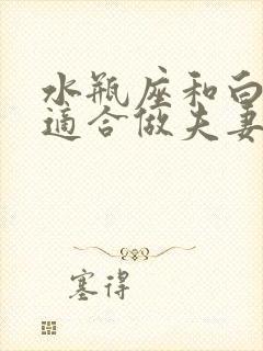 水瓶座和白羊座适合做夫妻吗