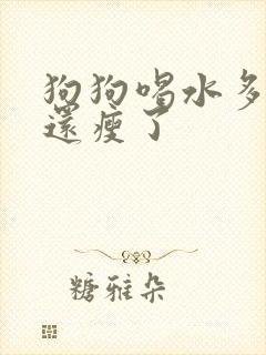 狗狗喝水多尿多还瘦了