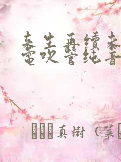 来生再续未了情电吹管纯音乐