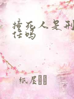 撞死人是刑事责任吗