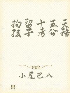 拘留十五天影响孩子考公务员吗