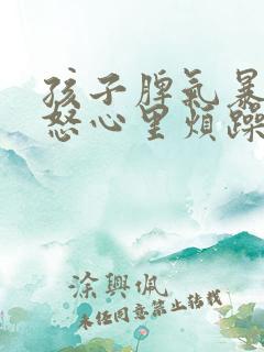 孩子脾气暴躁易怒心里烦躁