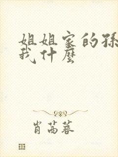 姐姐家的孙子叫我什么