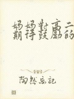 妈妈对高二儿子期待鼓励的话