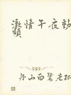 激情午夜动态视频