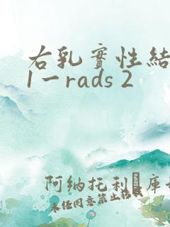 右乳实性结节b1一rads 2
