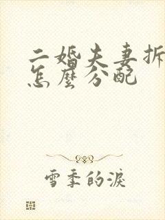 二婚夫妻拆迁房怎么分配