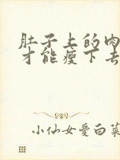 肚子上的肉怎样才能瘦下去