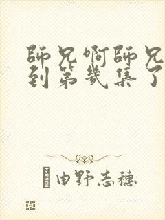 师兄啊师兄更新到第几集了