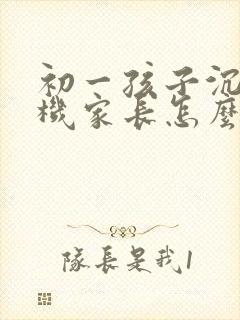 初一孩子沉迷手机家长怎么引导