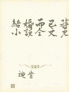 结婚而已蒋牧童小说全文免费阅读