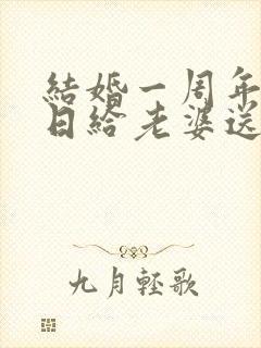 结婚一周年纪念日给老婆送什么礼物