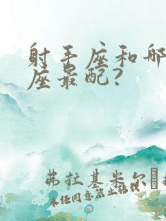 射手座和哪些星座最配?