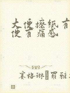 大便擦纸有血排便有痛感