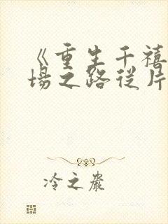 《重生千禧年官场之路从片警开始》