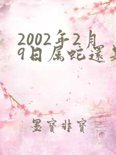 2002年2月9日属蛇还是马