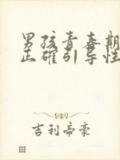 男孩青春期怎么正确引导性教育