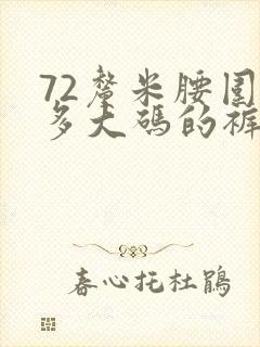 72厘米腰围穿多大码的裤子