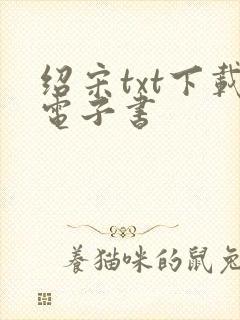 绍宋txt下载电子书