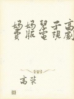 妈妈儿子高清免费版电视剧在线观看()