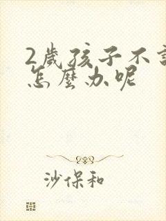 2岁孩子不说话怎么办呢