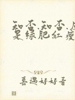 知否.知否.应是绿肥红瘦免费观看