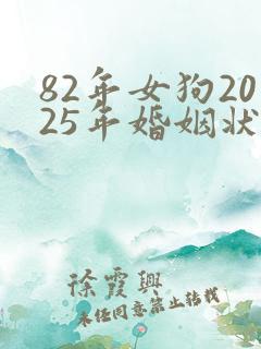 82年女狗2025年婚姻状况