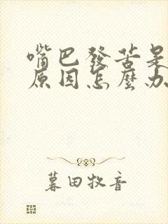 嘴巴发苦是什么原因怎么办