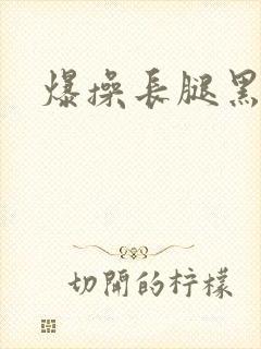 爆操长腿黑丝
