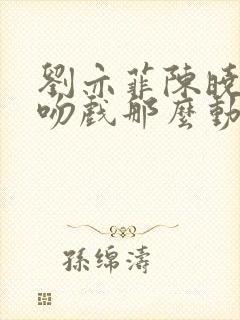 刘亦菲陈晓为啥吻戏那么动人