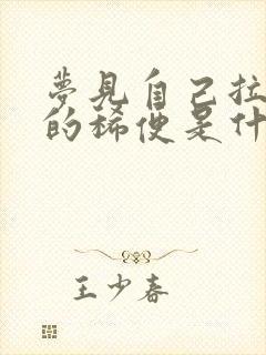 梦见自己拉绿色的稀便是什么预兆