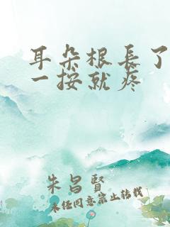 耳朵根长了个包一按就疼