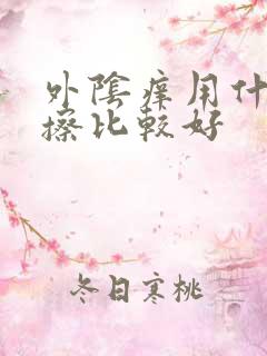 外阴痒用什么药擦比较好