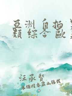 亚洲 自拍 另类 综合 欧美