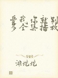 爱我你就别想太多全集播放免费