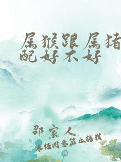 属猴跟属猪的婚配好不好