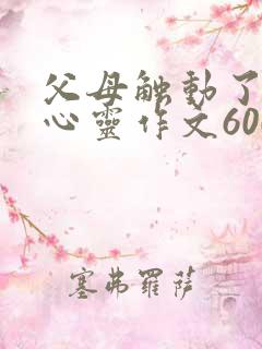 父母触动了我的心灵作文600字