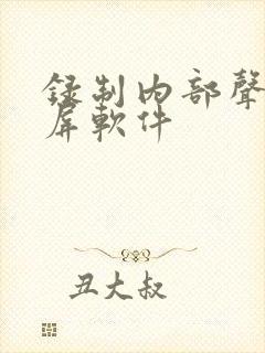 录制内部声音录屏软件