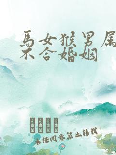 马女猴男属相合不合婚姻