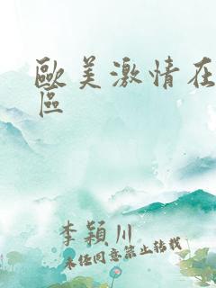 欧美激情在线一区