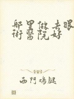 哪里做去眼袋手术医院好