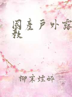 国产户外露出调教