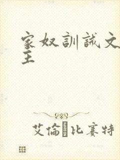 家奴训诫文双男主